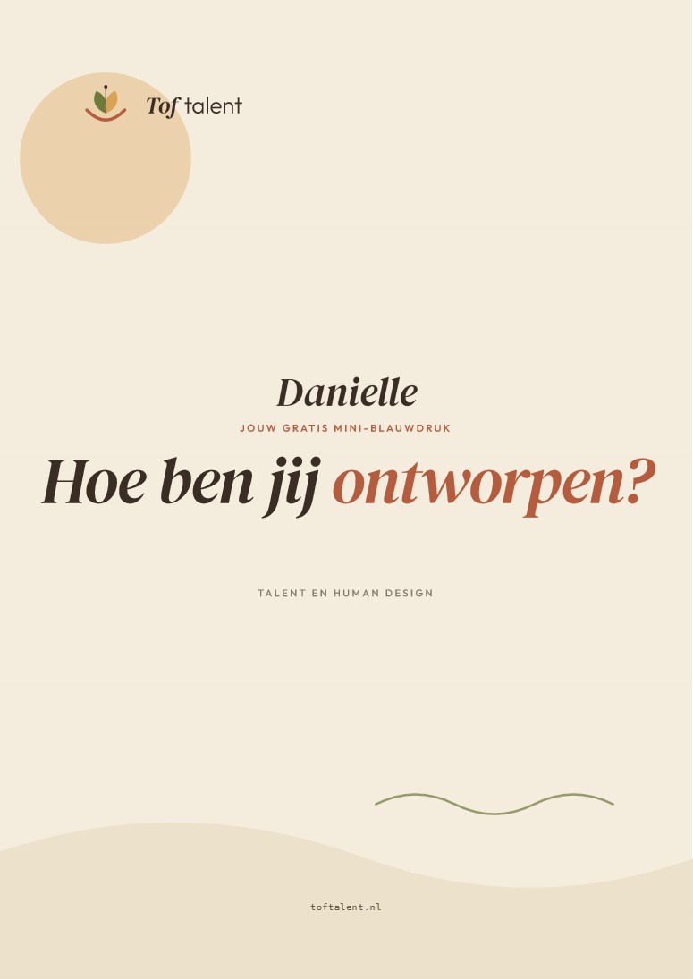 Voorpagina van een mini-blauwdruk